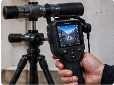 Representación visual de detector ultrasónico